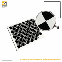 Luftfahrt-Aluminium Charuco-Kalibrierungsplatte mit QR-Code-Schachbrettmuster für Robotervision-Messung und Kamera-Pose-Tracking
