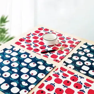 小日本印花厨房定制茶巾清新简约风格纯棉茶巾