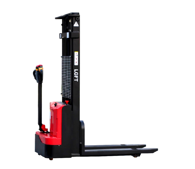 1ton 1.5 Ton 1500 kg Self-Load Self-Lift Portable Stacker with 2v Forklift Battery Full Electric Semi-Electric for Warehouses