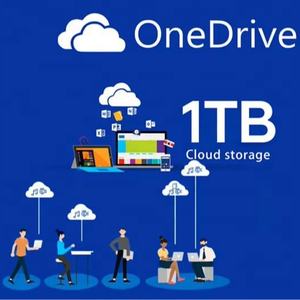 Suscripción a la Nube OneDrive de 1 TB de Almacenamiento, 24/7, por 1 Año, Software Original para Ampliar la Capacidad, Vincular Cuenta Personal - Product Image 1