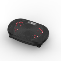 Plateforme vibrante électromagnétique avec thérapie par lumière rouge et infrarouge, pour usage domestique, relaxation musculaire du corps entier, récupération physique