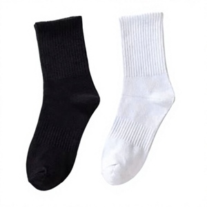 <b>White</b> Athletic Stockings with Solid Jacquard Knitted Spandex/Nylon Breathable Anti-Slip Seamless <b>Knee</b> <b>High</b> Casual Adult - Product Image 3