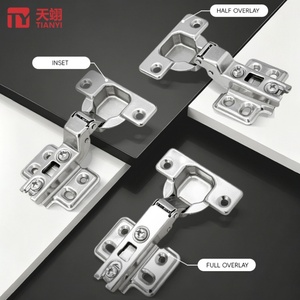 TIANYI Venta al por Mayor 105 °   Bisagra de acero laminado en frío para gabinetes, de instalación rápida, de superposición completa o parcial, para puertas de madera y muebles - Product Image 6