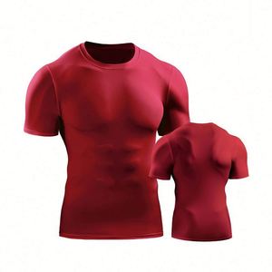 Design Men Compression Fitness Sports Gym Seamless Shirt Quick Dry Soft Slim Absorb Breathable Custom Gym T-shirt - Product Image 1