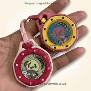 Prêt à expédier : Matériau en biocéramique pour bracelet de montre Royal Pop, montre de poche à quartz élégante, montre analogique rétro à suspendre - Product Image 3