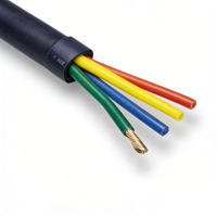Câble de haut-parleur multiconducteurs 4 fils 2,5 mm Série Noire 50m en cuivre sans oxygène avec gaine PVC sur bobine plastique