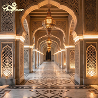 Lustre suspendu LED personnalisé de grande taille pour mosquée intérieure, restaurant islamique, salle à manger, mosquée de prière