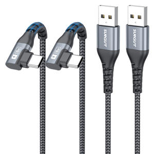 Cable Multiusos SUNGUY Tipo-A a Tipo-C de 18W con Carga Rápida, Retráctil, de Nailon Ecológico, con 3 Años de Garantía y Logotipo Personalizado - Product Image 5