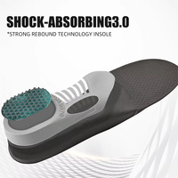 Semelles orthopédiques pour baskets, soutien de la voûte plantaire, gel EVA TPR, absorption des chocs, confort, sport, course à pied, pieds plats, hommes, femmes, 2 pièces