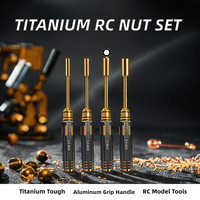 Jeu de tournevis hexagonaux en aluminium avec revêtement en titane, kit d'outils de réparation pour modèles RC