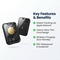 Traceur GPS Mini en Gros Anti-Perte Rechargeable Sans Fil Étanche IP67 Compatible FindMy Localisateur Intelligent Android Smart Tag