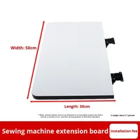 Nouvelle table d'extension légère de 3 kg pour machine à coudre, pliable, avec panneau de rangement, plateau plat, support de table de bureau étendu et élargi