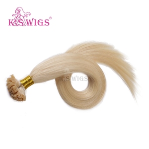 KSWIGS Customizable 12-28 Inch-Tailor Straight/Curly Styles for Daily/Party Flat-Tip Virgin Double Drawn Human Hair Extensions - Product Image 5