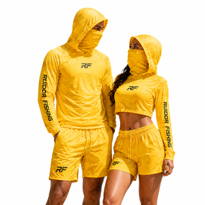 <span class=keywords><strong>Ropa</strong></span> de Pesca para Hombre OEM ODM. Sudadera con Capucha de Pesca Negra Personalizada, <span class=keywords><strong>Ropa</strong></span> de Playa con Protección Solar UPF 50+, Camisa Transpirable y Ligera - Product Image 5