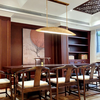Lustre de cuisine américain de luxe personnalisé BGST, grand luminaire linéaire en laiton et cuivre, pour restaurant