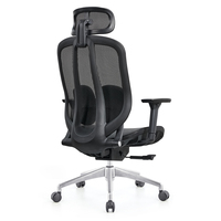 Chaise de bureau ergonomique moderne haut de gamme en maille, grande taille, robuste, réglable en hauteur, pivotante, pour ordinateur, bureau à domicile