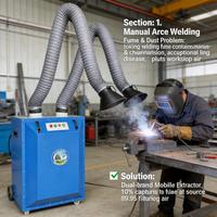 Extracteur de fumée et de poussière portable industriel pour soudage, découpe et meulage – Lasmokerextractor