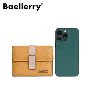 Billetera Rfid Pu Cuero Mujer <span class=keywords><strong>Dama</strong></span> China Mujer Cartera Monedero Trifold Titular de la tarjeta de crédito Cartera con cremallera Monedero de bolsillo - Product Image 3