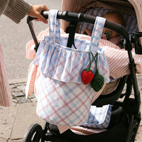 Petit sac de rangement portable pour bébé, idéal pour les voyages en plein air, les fournitures pour bébés, l'organisation de la poussette, sac suspendu