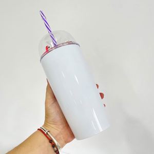 Vasos de Café Reutilizables RTS para Niños, Personalizados, de Acero Inoxidable, 22 oz, Aislados al Vacío, 20 oz, Blancos, para Sublimación, con Tapa de Domo - Product Image 4