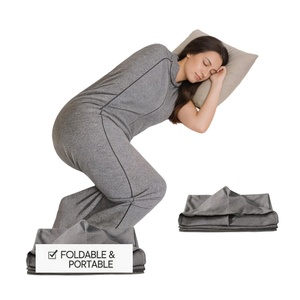 Sac <span class=keywords><strong>de</strong></span> couchage personnalisé OEM en polyester style enveloppe, garnissage en <span class=keywords><strong>duvet</strong></span> <span class=keywords><strong>de</strong></span> canard, pour <span class=keywords><strong>voyage</strong></span> et maison, avec chapeau intégré, pieds exposés, design élastique - Product Image 1