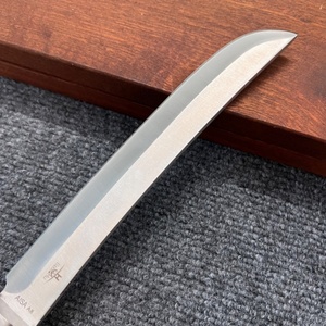 Cuchillo de Supervivencia Samurai Personalizable, Hoja de Acero Inoxidable No Ajustable, Mango de Madera con Diseño de Dragón, para Caza, Bricolaje, Uso Industrial, OEM - Product Image 3