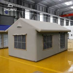 Tenda da Campeggio Gonfiabile in <span class=keywords><strong>PVC</strong></span> Personalizzata Grande con Una Camera da Letto, Impermeabile, per Quattro Stagioni, Casa d'Aria per Glamping Multi-Persona - Product Image 1
