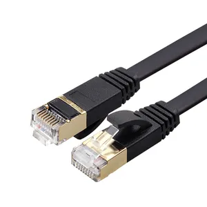 Cabo de remendo de cabo utp sftp, rede ethernet rj45 cat8 lan