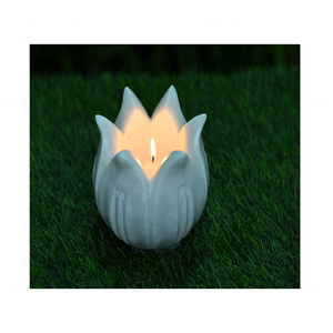 เชิงเทียนโลหะรูปทรงดอกไม้ทำด้วยมือเชิงเทียนขนาดพิเศษสไตล์วินเทจหรูหราราคาดีที่สุดสำหรับตกแต่งบ้านอีสเตอร์ - Product Image 4