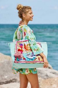 Bohemian Pretty Retro Look Floral Printed Mini Tunic With Beautiful Bell Sleeve Superb.Dress For Any Beach Party Or Any Occasion - Product Image 2