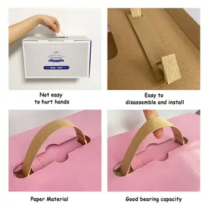 Eco-friendly Carton Carry Handle Degradable Paper Handle For Cardboard Box
