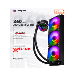 <span class=keywords><strong>Cpu</strong></span> קריר יותר איאו נוזל קריר ערכת תאורה Rgb עם אוהדי פעולה שקטים למעבד <span class=keywords><strong>cpu</strong></span> - Product Image 1