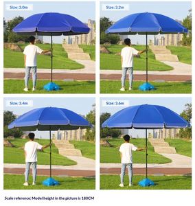 Parasol de plage grand format avec protection UV pour activités de plein air, logo personnalisé, idéal pour cadeau promotionnel (OEM/ODM) - Product Image 4