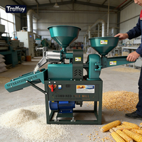 Unité de traitement du riz combinée automatique à haute efficacité avec dépierreur à tamis vibrant pour le nettoyage et le décorticage
