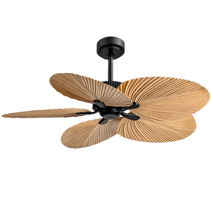 ブラック高級屋内ABSリビングルームベッドルームミニマリストスタイリッシュなジッパー天井ファン電気金属機械ACモーター装飾 - Product Image 6