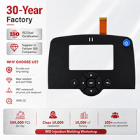 Membrana de Silicona con Superficie Gráfica Personalizada, Panel Mate, Teclado Transparente, Circuito FPC, Placa Frontal para Uso Industrial