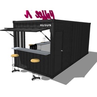 Yeni tasarım sıcak satış modifiye modüler mobil prefabrik kahve dükkanı Bar konteyner HYSUN
