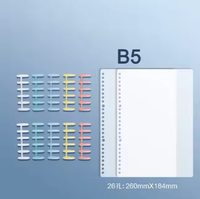 Cahier A4 à reliure en spirale en plastique à 30 trous, reliure à double boucle en fil métallique pour la réservation de papier à feuilles mobiles pour le bureau de l'école