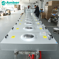 Ffu Hepa Laminar Flow Hood H14 Peralatan Pembersih Udara Ruang Bersih Tingkat Tinggi