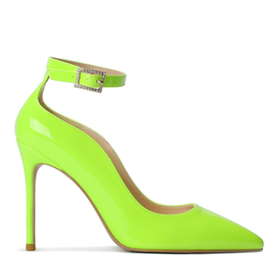 navy blue suit and green dress Green Velvet DressShoes​ ​| Amali Throne main image 0