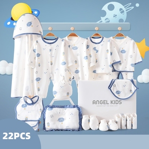 18 a 24 piezas recién <span class=keywords><strong>nacido</strong></span> 100 algodón mono mameluco caja de regalo <span class=keywords><strong>Kit</strong></span> primera colocación conjunto <span class=keywords><strong>ropa</strong></span> de bebé - Product Image 2