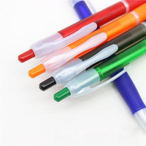<b>Cheap</b> Retractable Plastic Black Ink Ball Point <b>Pen</b> With Custom Printing Logo - Product Image 2