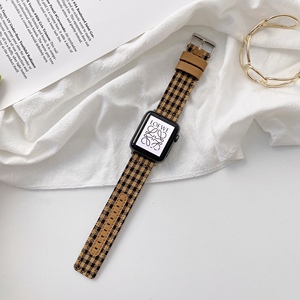 สายรัดข้อมือไนล่อนลายสก๊อตสำหรับ <span class=keywords><strong>Apple</strong></span> <span class=keywords><strong>Watch</strong></span>,สายนาฬิกาข้อมือขนาด44Mm 40MM 42Mm 38Mm IWatch Series 7 6 5 4 3 2 1 - Product Image 2