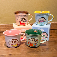 Bouteille d'eau de tasse en céramique de dessin animé mignon pour le café pour des cadeaux d'affaires