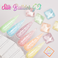 ICE NOVA Gel de construction pour ongles en soie 15 ml, vernis à ongles permanent UV, gel araignée, vernis à ongles pailleté, gel de construction UV