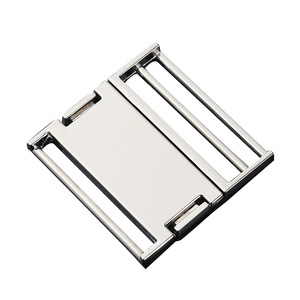 Flat Snap Buckle Bag Hardware Alloy Silver Safety Buckle For Waist Bag <b>Backpack</b> <b>Straps</b> Q310-40 - Product Image 4
