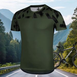 Maillot de Ciclismo Transpirable, Elástico, de Secado Rápido, Ligero, que Absorbe la Humedad, para Deportes de Verano, Top de Ciclismo Masculino de Poliéster - Product Image 1