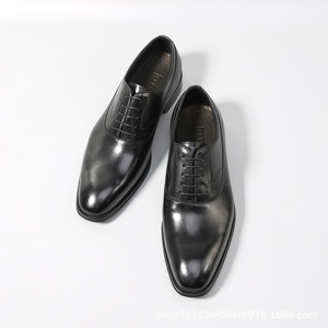 Zapatos Oxford de Piel Auténtica de Primera Calidad con Parches de Encaje y Punta Puntiaguda para Hombre, Clásicos, Formales, para Negocios, Bodas, Transpirables - Product Image 5
