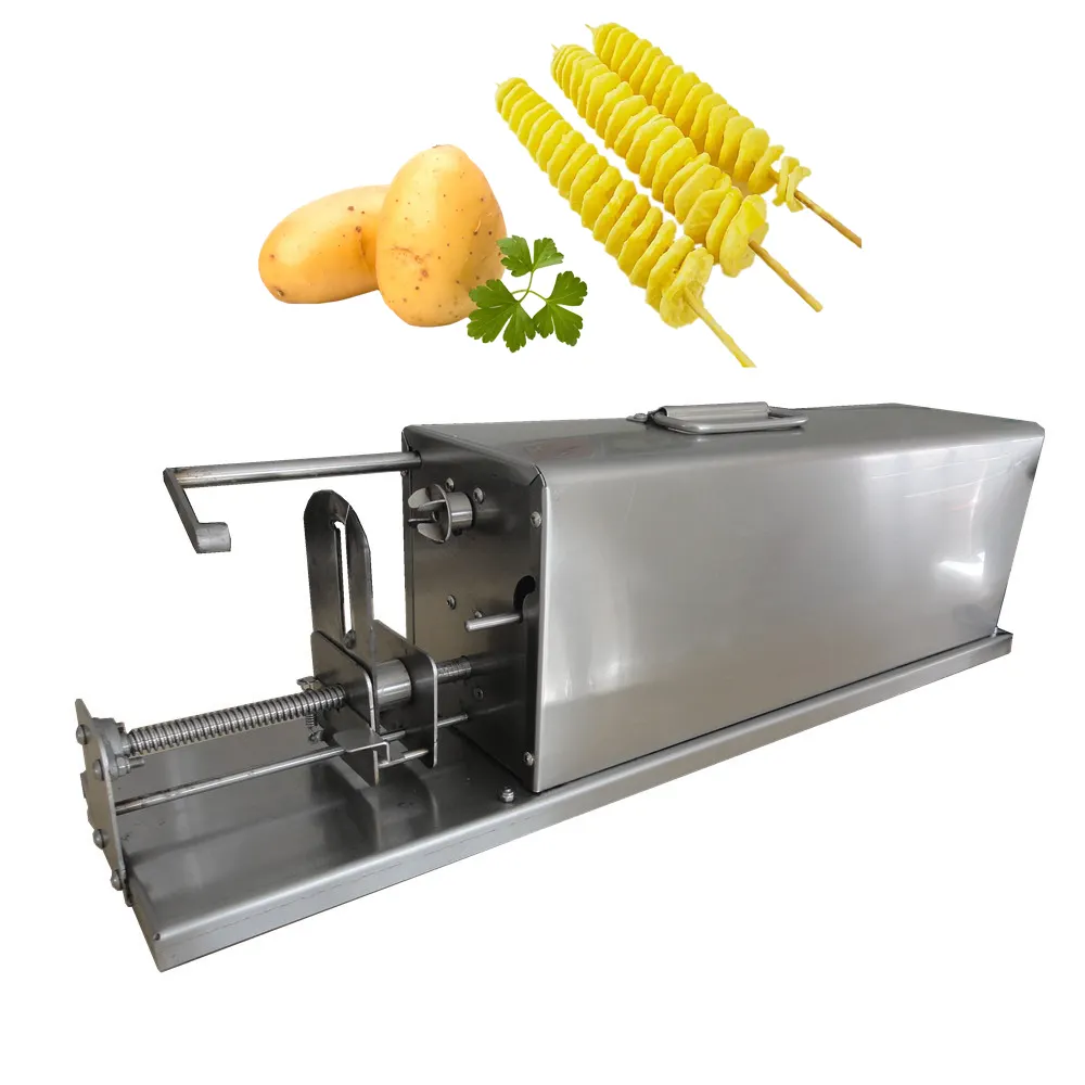 spiral potato cutter machine automatic electric / potato tornado / electrical potato tornado fries machine