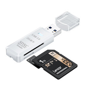 Lector de Tarjetas USB 3.0 2 en 1, Ranura Dual SD TF SDXC, Alta Velocidad 5 Gbps, Adaptador OTG Portátil para Computadora Portátil, Teléfono, Cámaras - Product Image 6